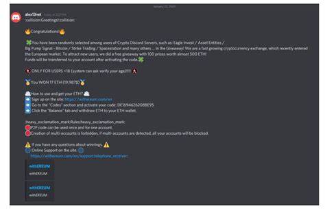 Discord servers targeted in cryptocurrency exchange scam wave