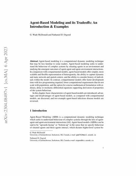 Agent-Based Modeling and Its Tradeoffs