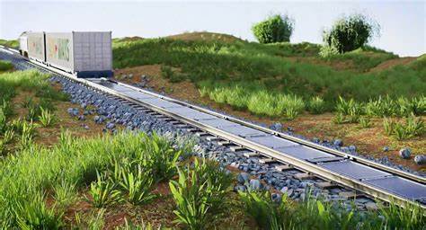 Solar panels between the tracks on an active railway line: a dreadful idea