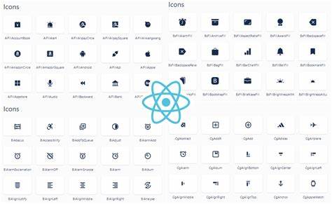 React-Icons Modern UI Library