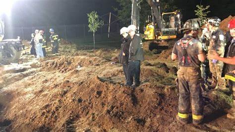 Construction worker killed in trench after being crushed by concrete pipe