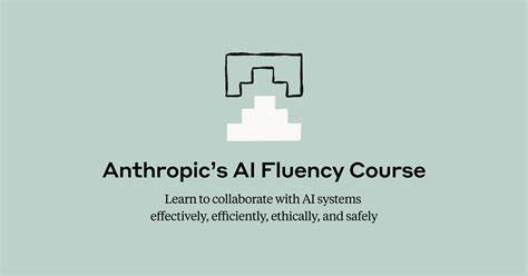 AI Fluency: Learn to collaborate with AI efficientlyk, ethically and safely