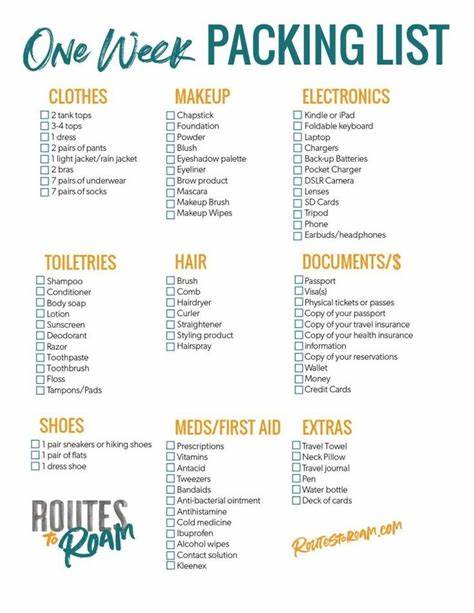 How to Pack for a Long Trip