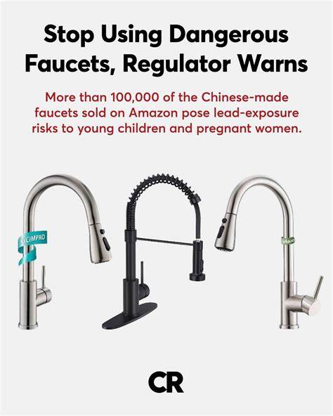 Stop Using Dangerous Faucets, Regulator Warns