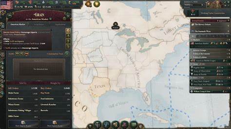Tariffs in Victoria 3, and it all went well until the famine in Colorado