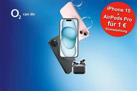 iPhone 15 und AirPods Pro für 1 €: Im Top Bundle bis zu 385 € bei o2 auf die Geräte sparen
