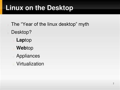The couple months of Linux on the desktop