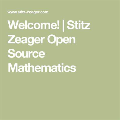 Stitz Zeager Open Source Mathematics