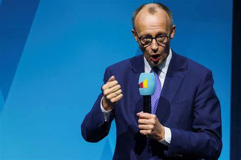 Germany's Merz Says US Tech Perks Could Be Target in Trade War