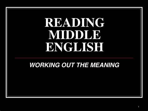 You can learn to read Middle English (2020)