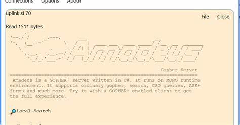 Directory entry says what? Current Gopher type field types