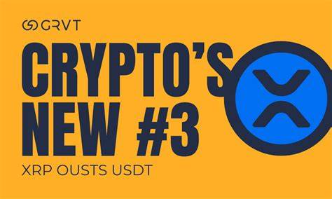 XRP flips USDT again to become the 3rd-largest crypto by market cap
