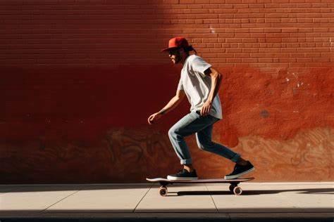 The Joy of Skateboarding over Brick