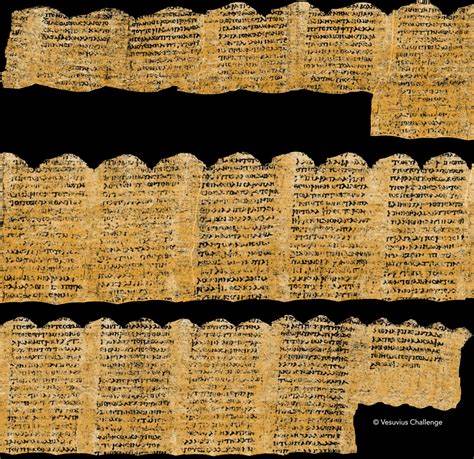 X-ray reveals ancient Greek author of charred first century BC Vesuvius scroll