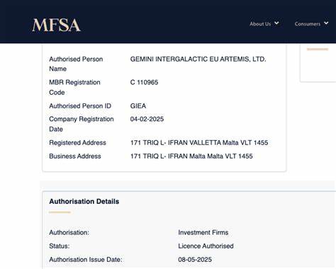 Gemini Bags Malta MiFID License, Eyes EU-Wide Crypto Perps Rollout