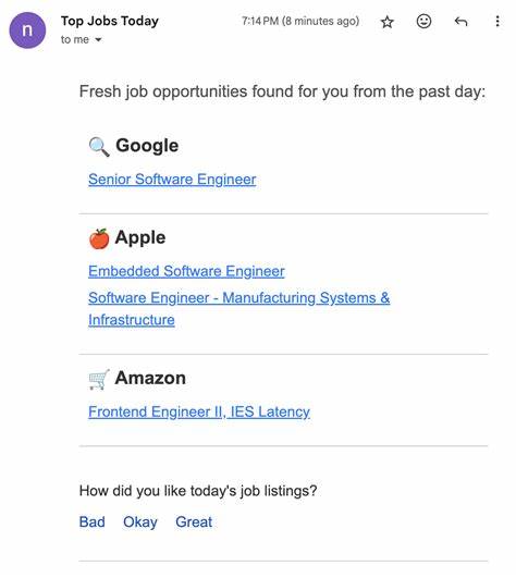 Show HN: FAANG+ Jobs by Email – Scraped in the Last 24h