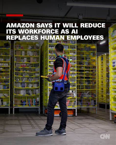 Amazon says it will reduce its workforce as AI replaces human employees