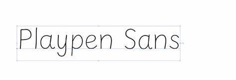 Making Playpen Sans